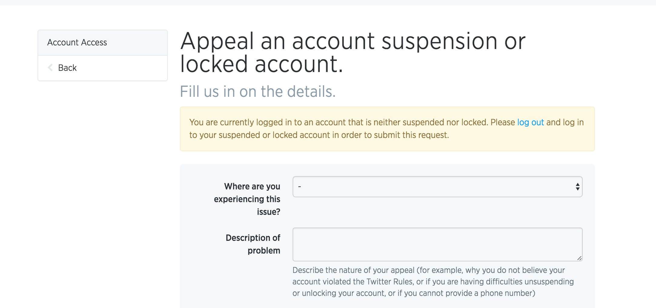 Appeal Suspended Twitter Account Contact