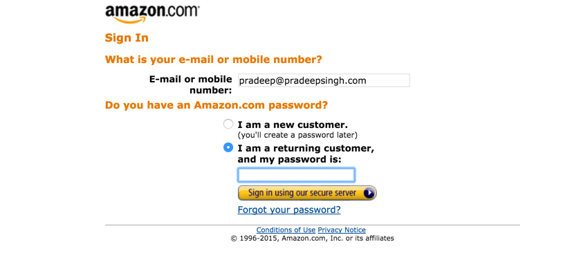 Sign in Amazon Associates Affiliate Program