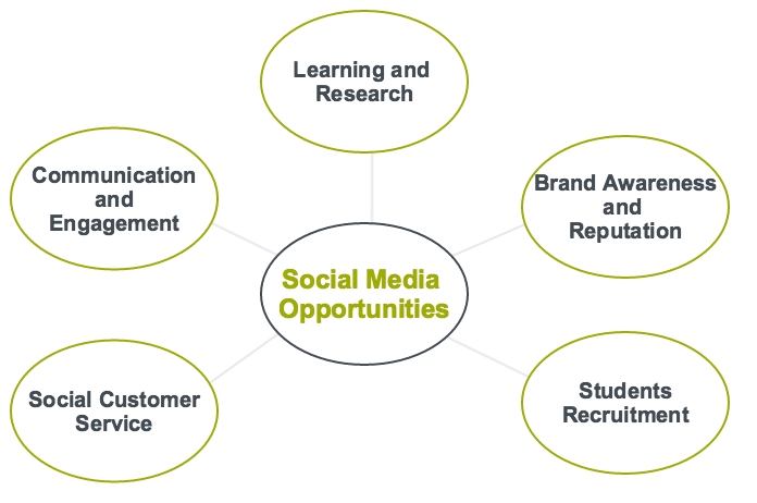 Thematic Map of sub-themes related to social media opportunities