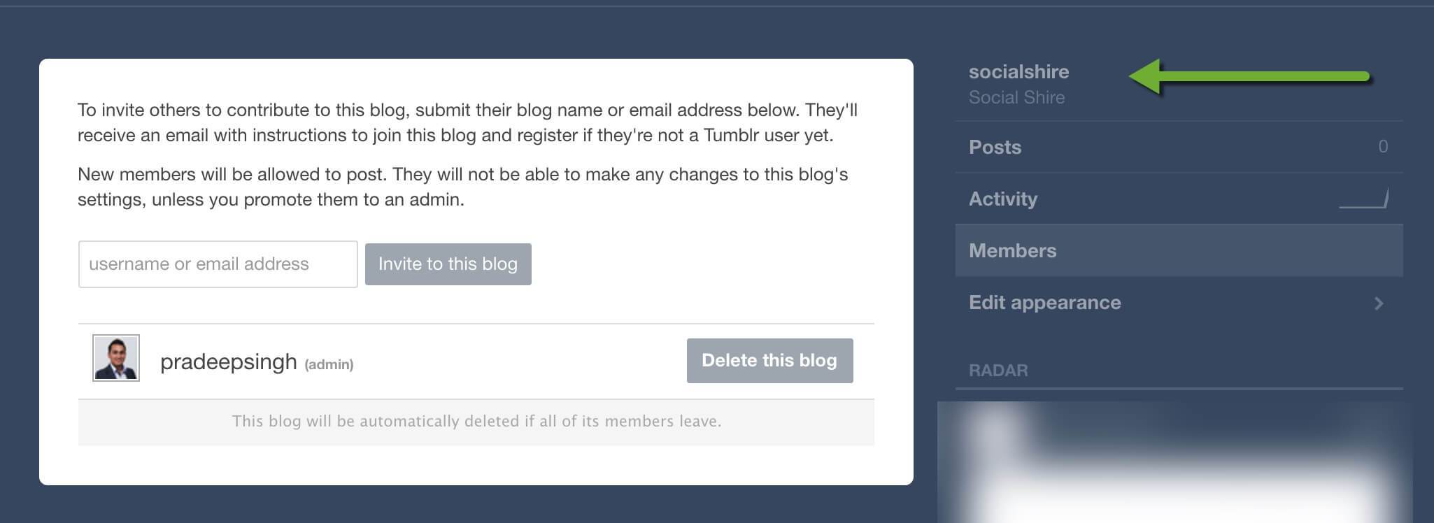 Tumblr Blog moved to New Account